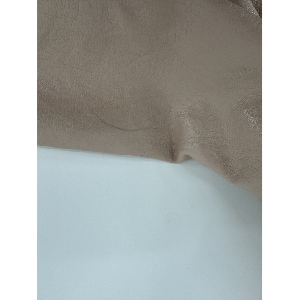 Topshop Leather Jacket Women's Long Sleeve Pink Beige Size 12 - Picture 13 of 16